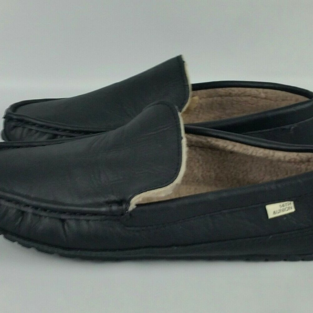 14th & Union Men's Black  Slippers Brand New